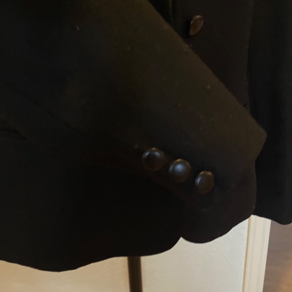 Pendleton Black Wool Three Button Blazer - image 3